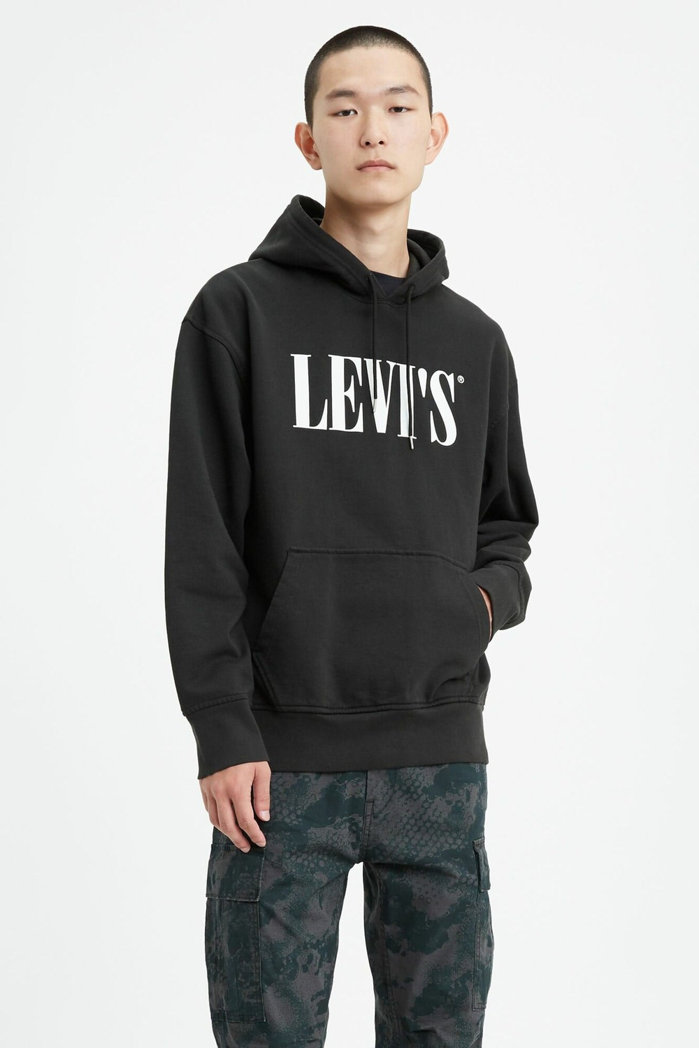 Erkek Relaxed Graphic Hoodie Sweatshirt 72632-0018