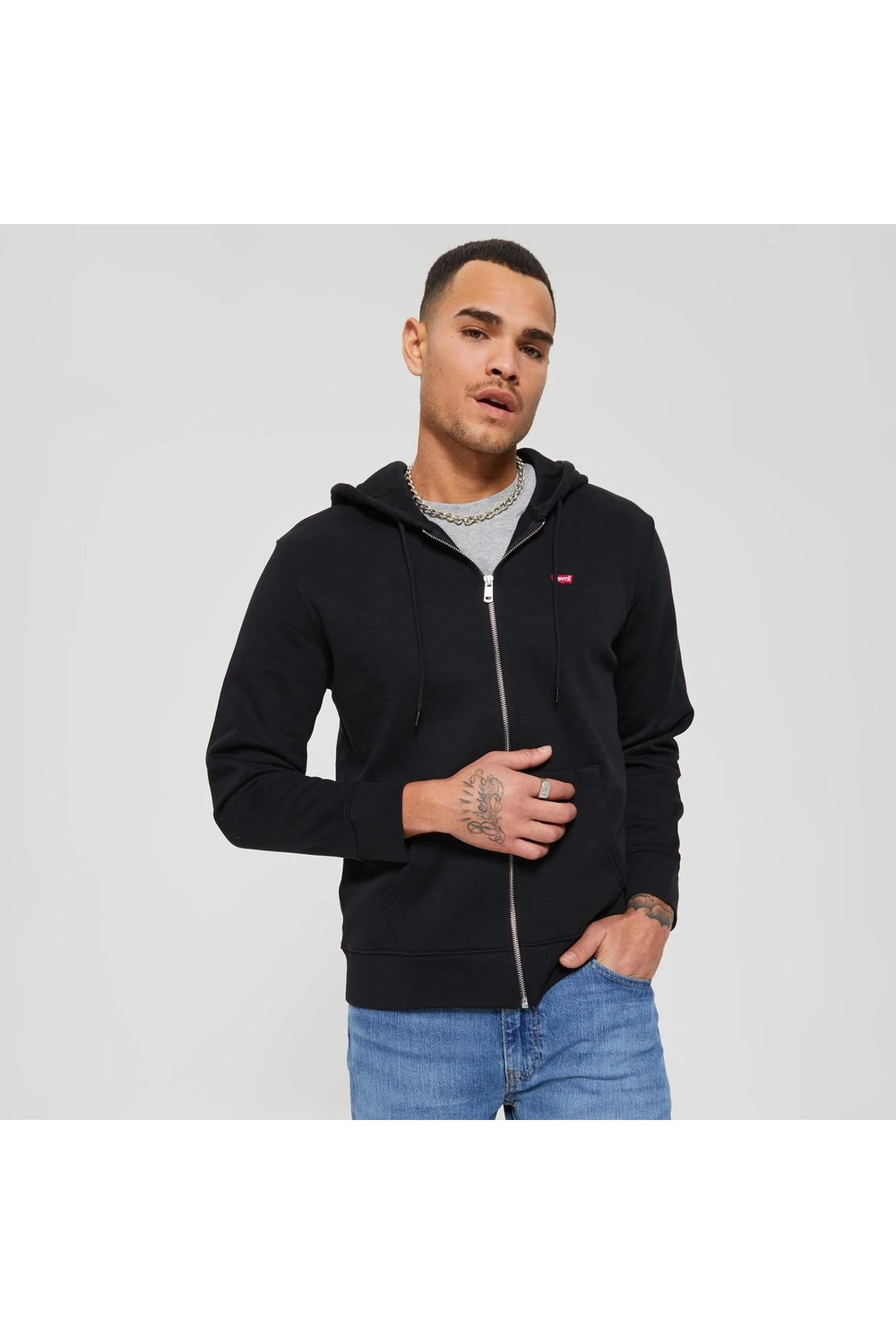 Erkek Siyah Sweatshirt A7770-0001