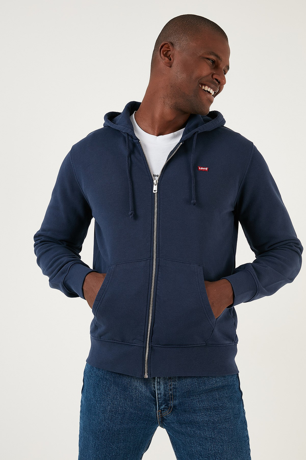 Fermuarlı Kapüşonlu % 100 Pamuk Regular Fit Sweat Erkek SWEAT A7770