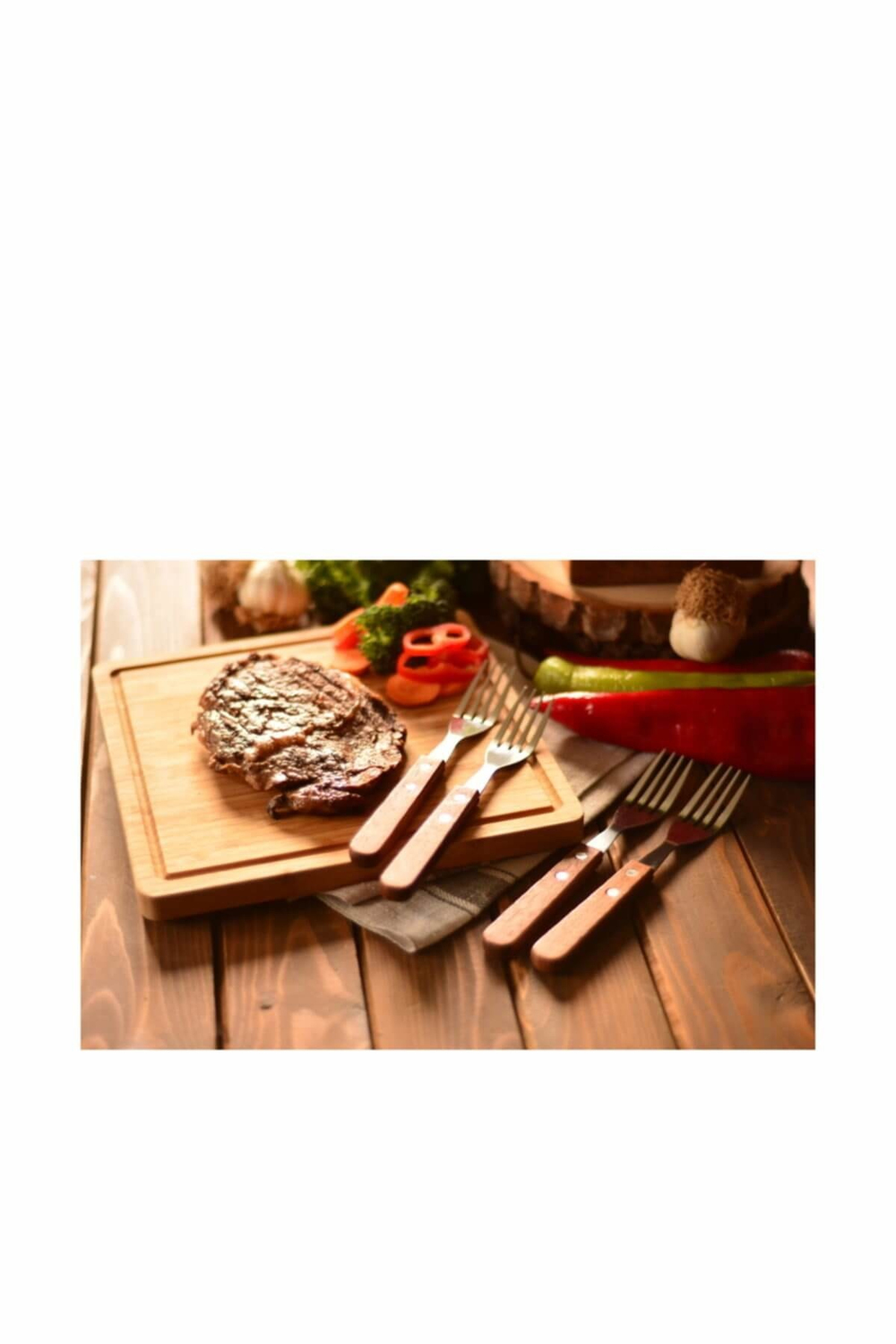 Geti - 4 Parça Steak Çatalı