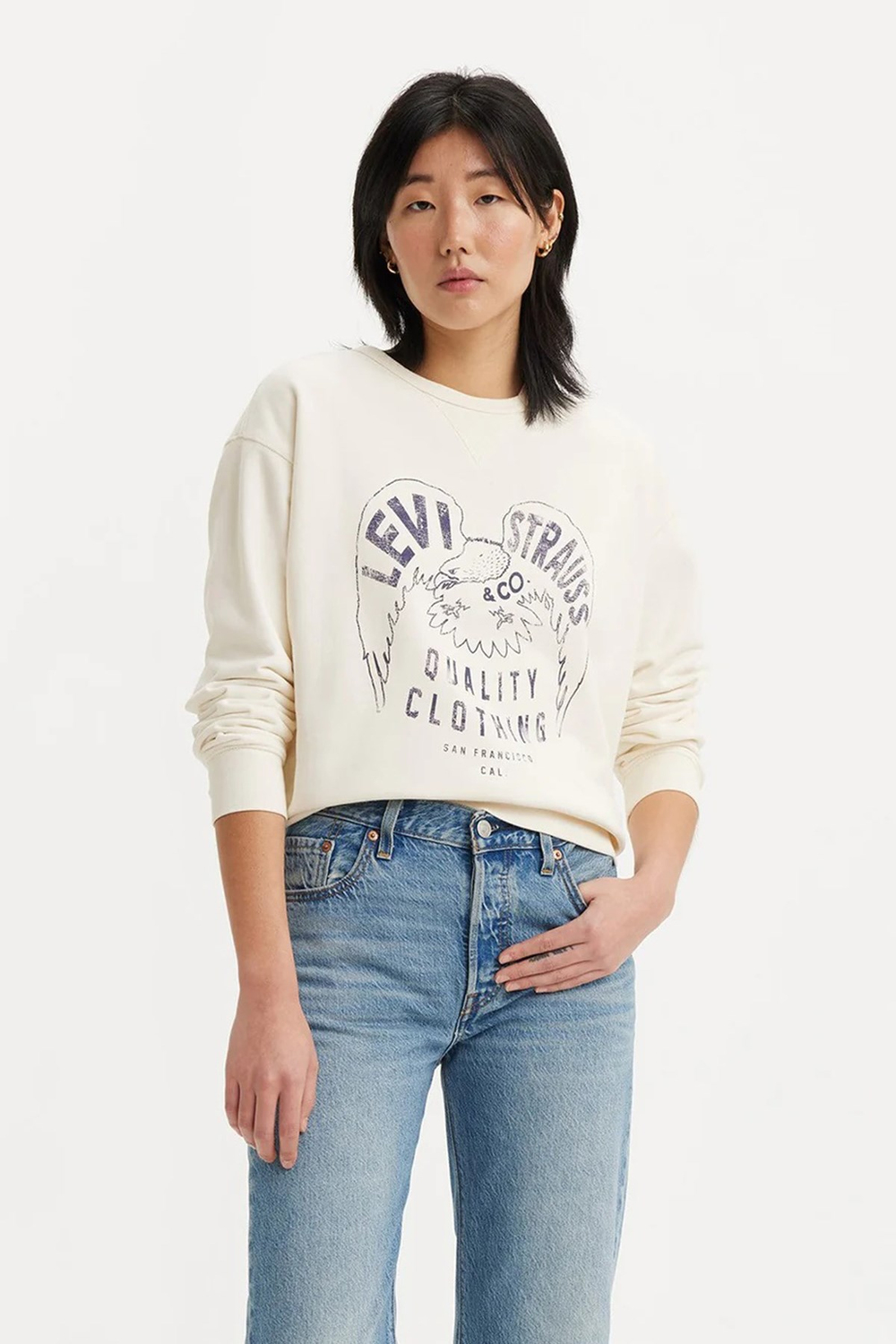 Grafik İmzalı Bisiklet Yaka % 100 Pamuk Regular Fit Sweat  SWEAT A7288