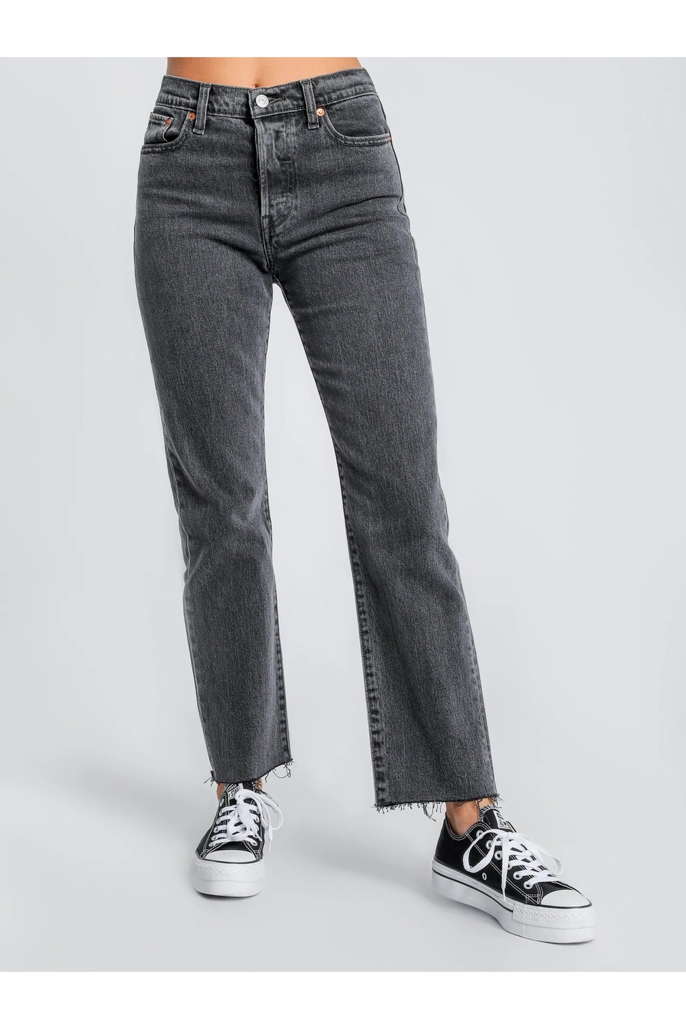 Kadın 501 Jeans Gri Kot Pantalon - 12501-0398