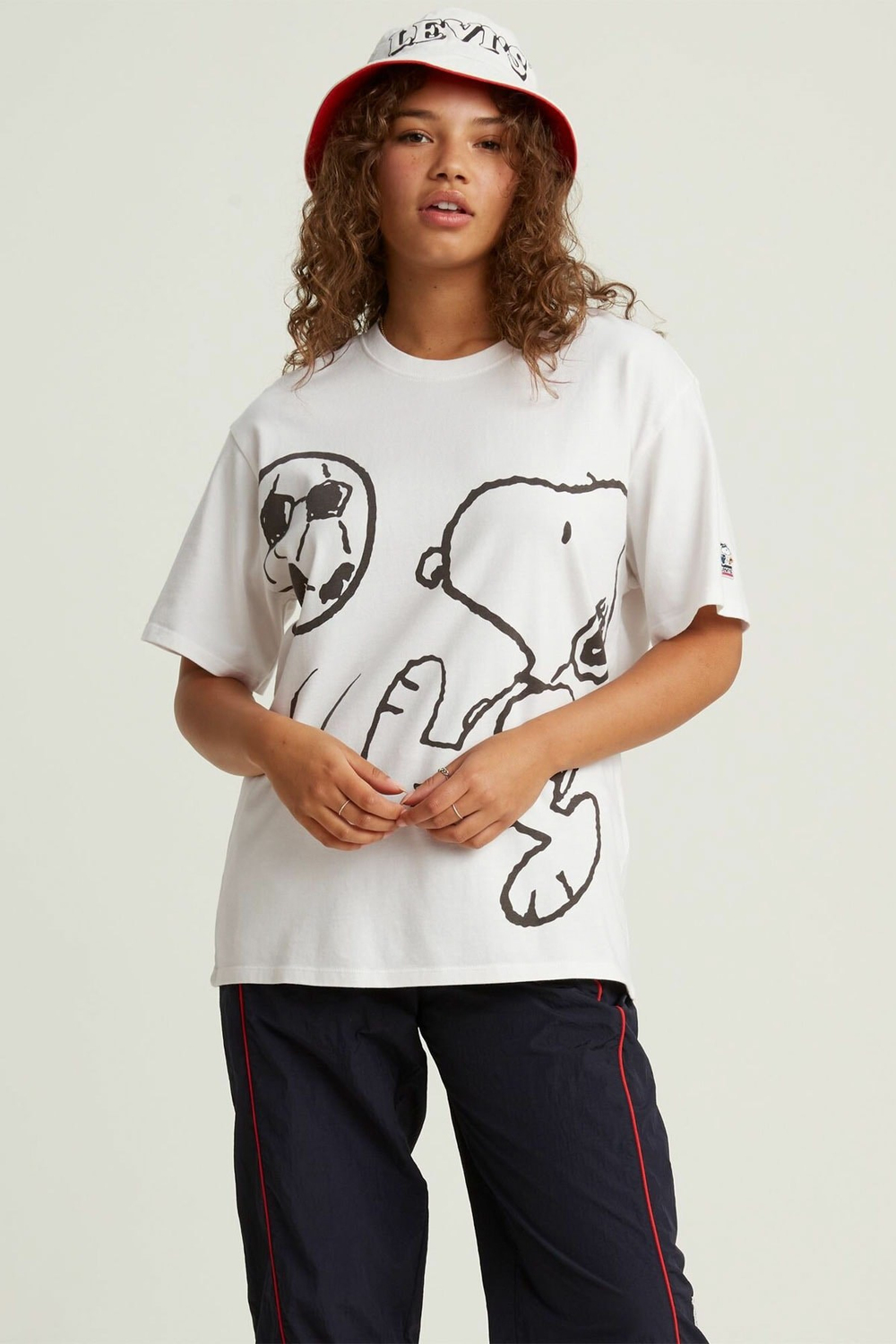 Kadın Beyaz Oversize T-Shirt 56152-0003