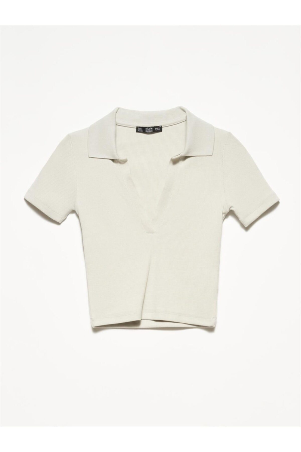 Kadın Mint Polo Yaka T-shirt-3775