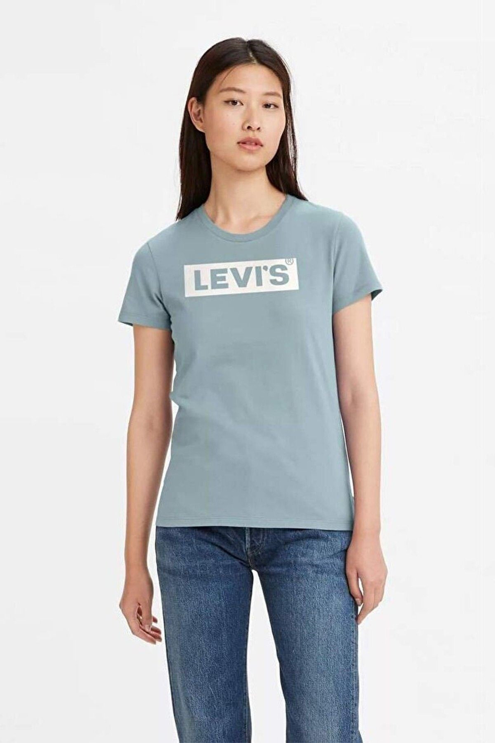 Kadın The Perfect Mavi T-shirt A2086-0173