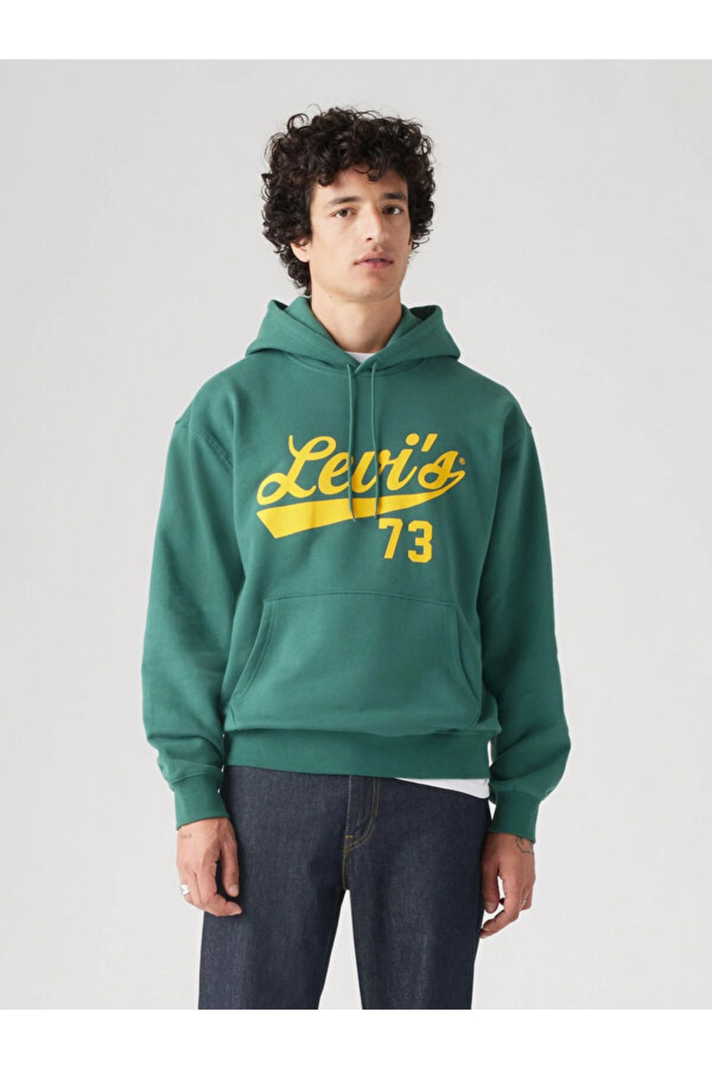 Kapüşonlu Regular Fit Yeşil Erkek Sweatshirt A2639-0041