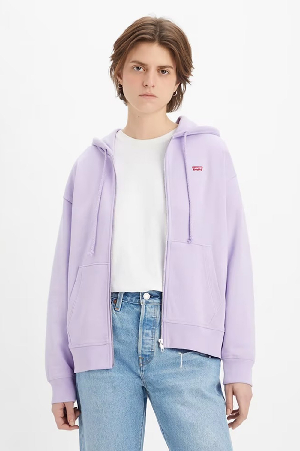 Pamuklu Regular Fit Fermuarlı Kapüşonlu Sweat SWEAT A0777