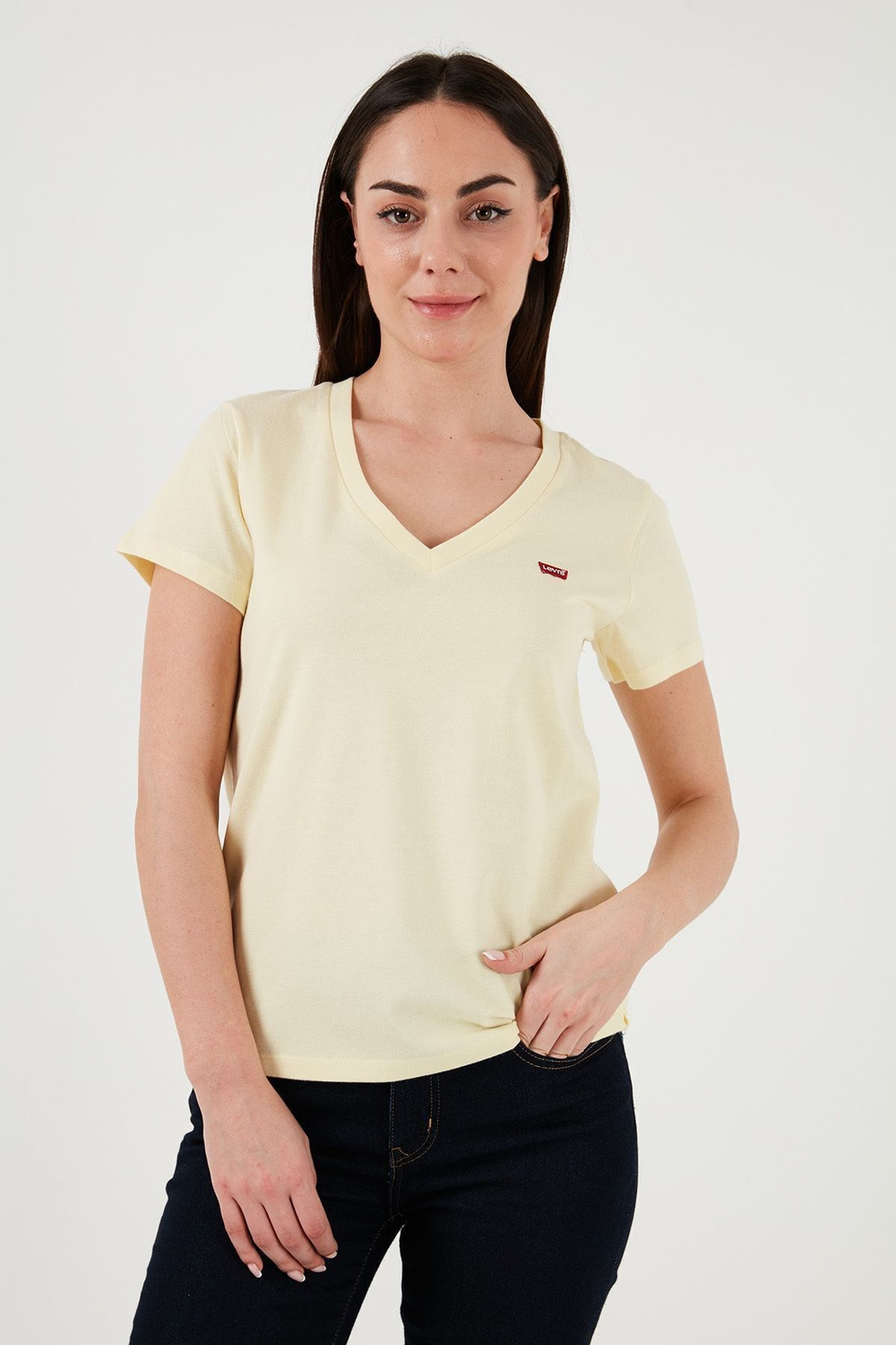 Pamuklu Regular Fit V Yaka T Shirt  T SHİRT A3170