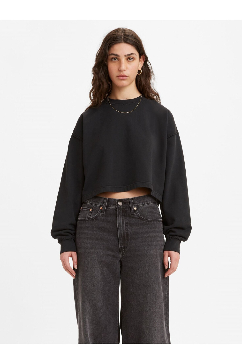 Roonıe Garment Dye Tıgh Kadın Crop Sweat
