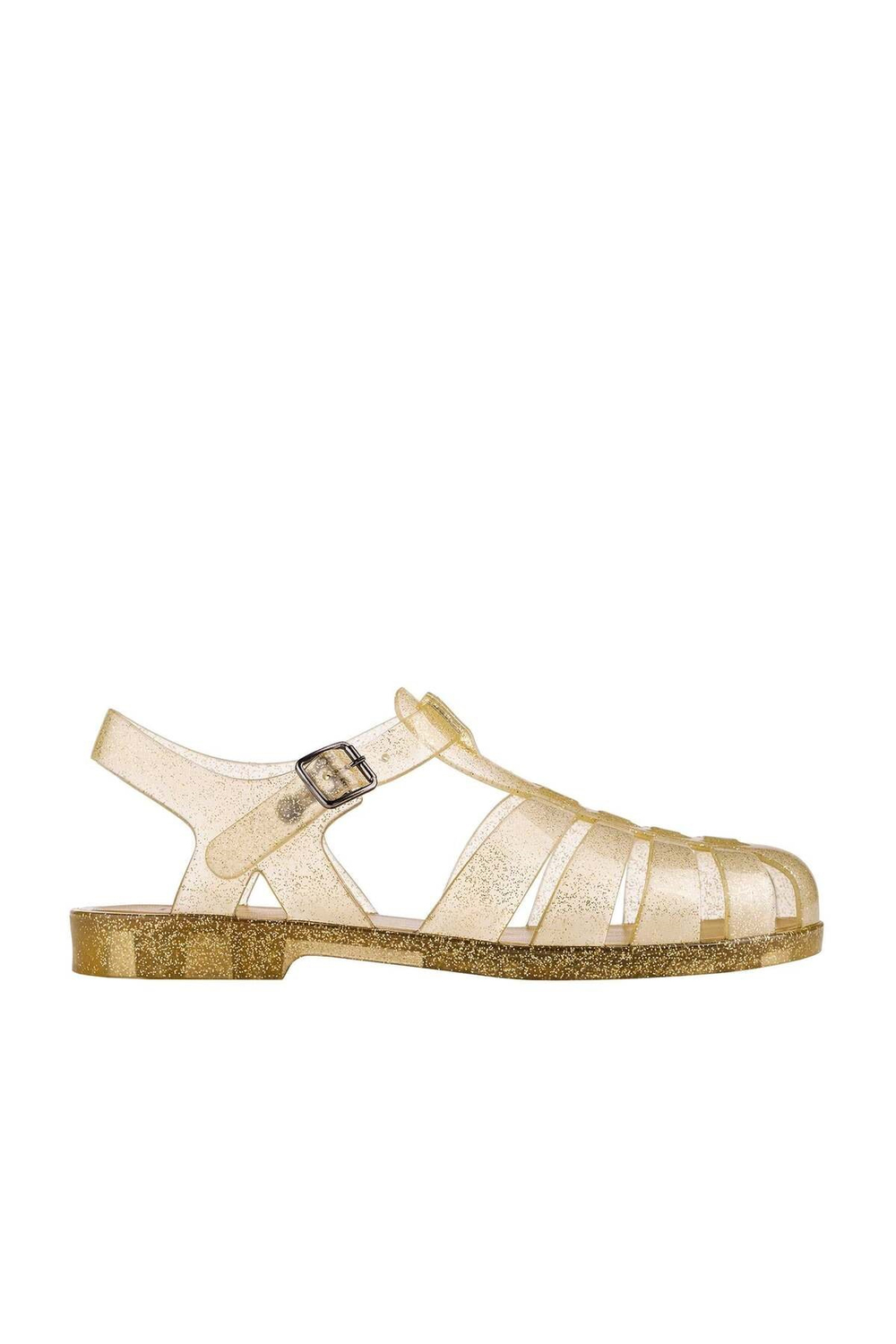 S10262 Biarritz Glitter Sandalet Simli Altın