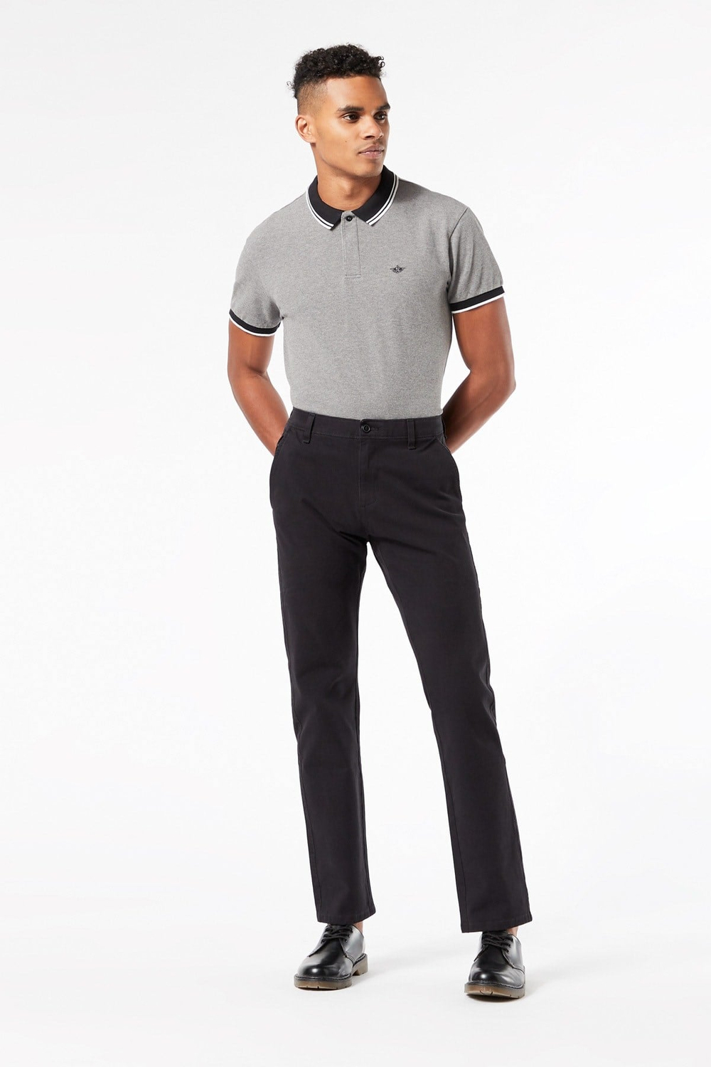 Smart 360 Flex Siyah Ultimate Slim Fit Chino Pantolon