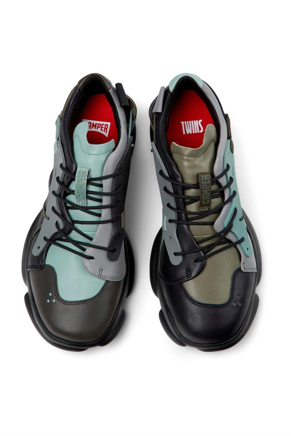 Twins Erkek Çok Renkli Deri ve Tekstil Spor Ayakkabı K100845-035