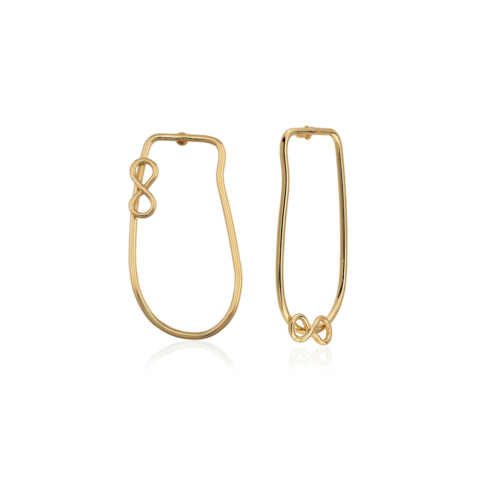 Infinity Formsuz Halka Küpe