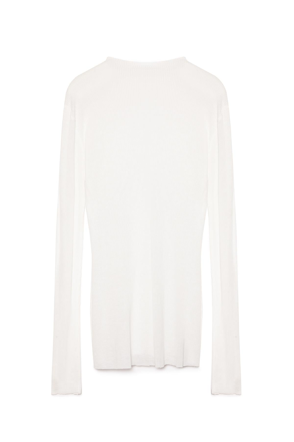 Ribbed Jersey Long Sleeve Top