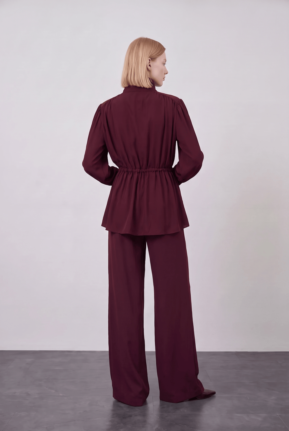 Adore Broşlu Pantolonlu Takım Mürdüm