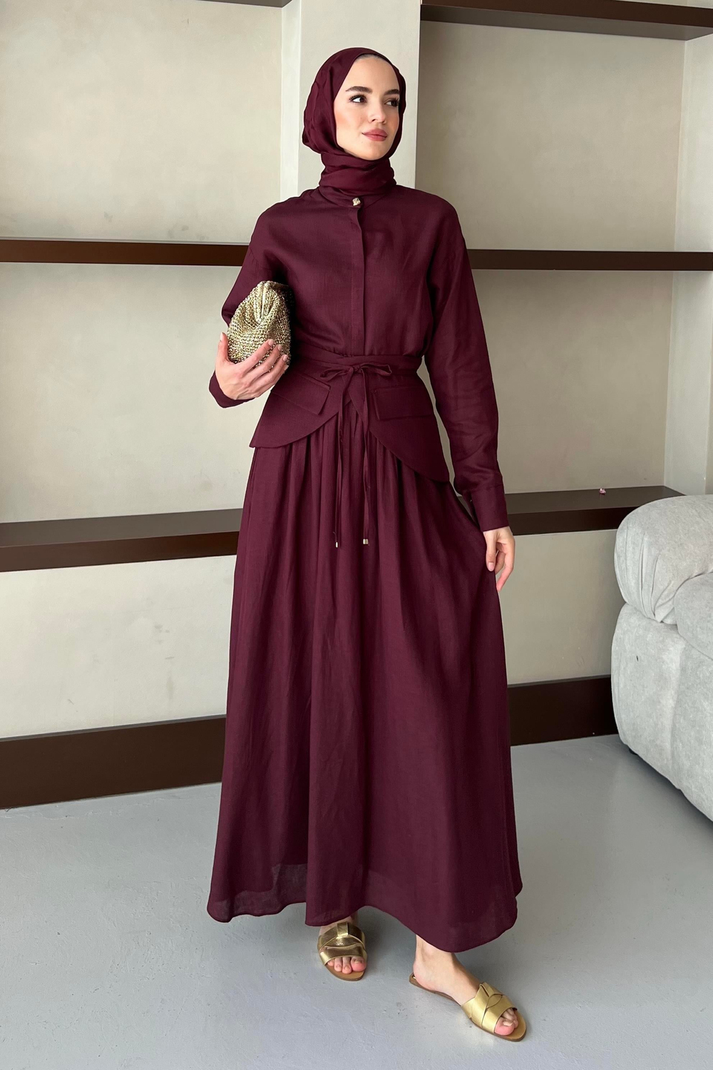 Bianca Takım Bordo