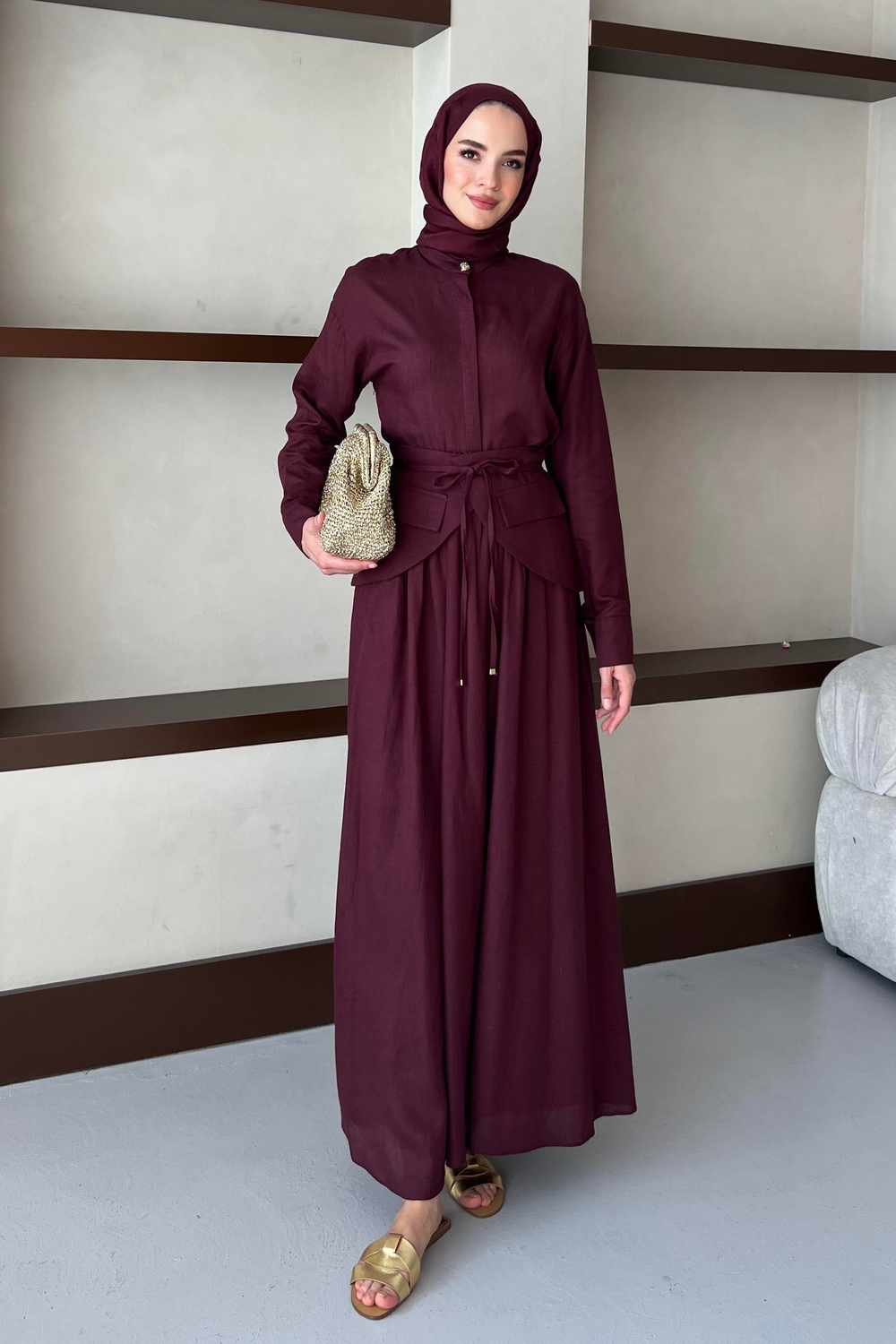 Bianca Takım Bordo
