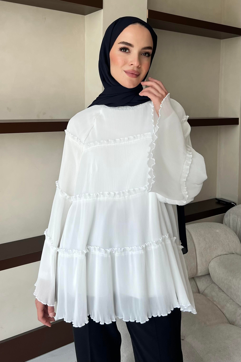 Naarin Bluz Beyaz