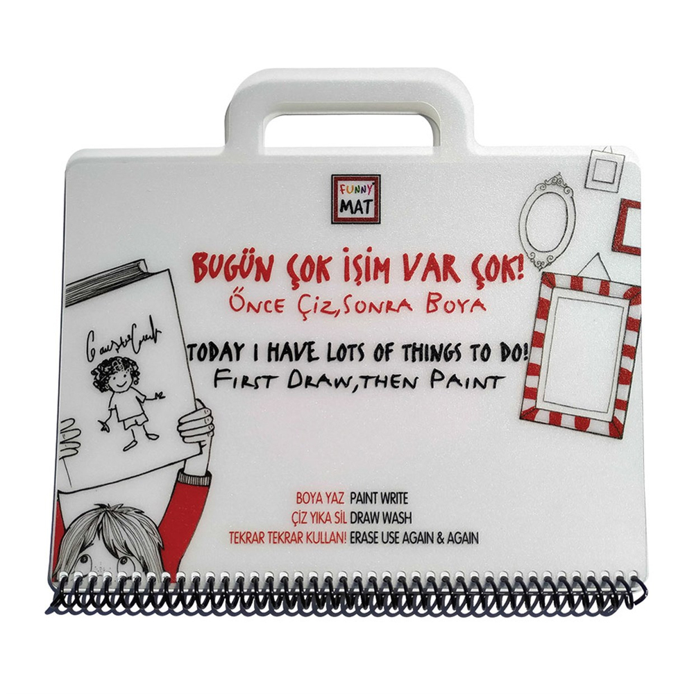 Akademi Çocuk Funny Mat Mini Set Bugün Çok İşim Var Çok