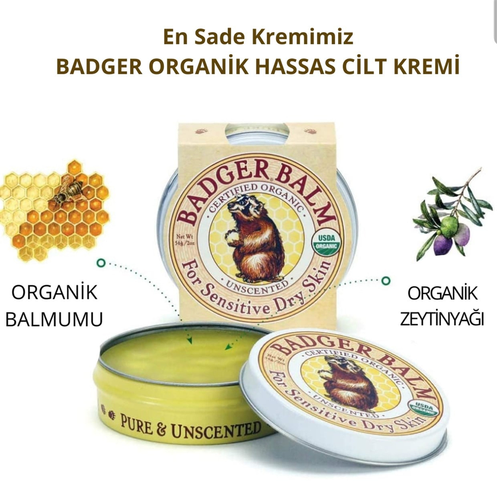 Badger Organik Hassas Cilt Balmı