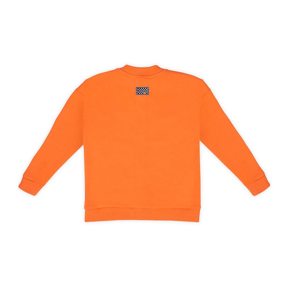 Beetle Beez Cool Square Fermuarlı Sweatshirt Turuncu