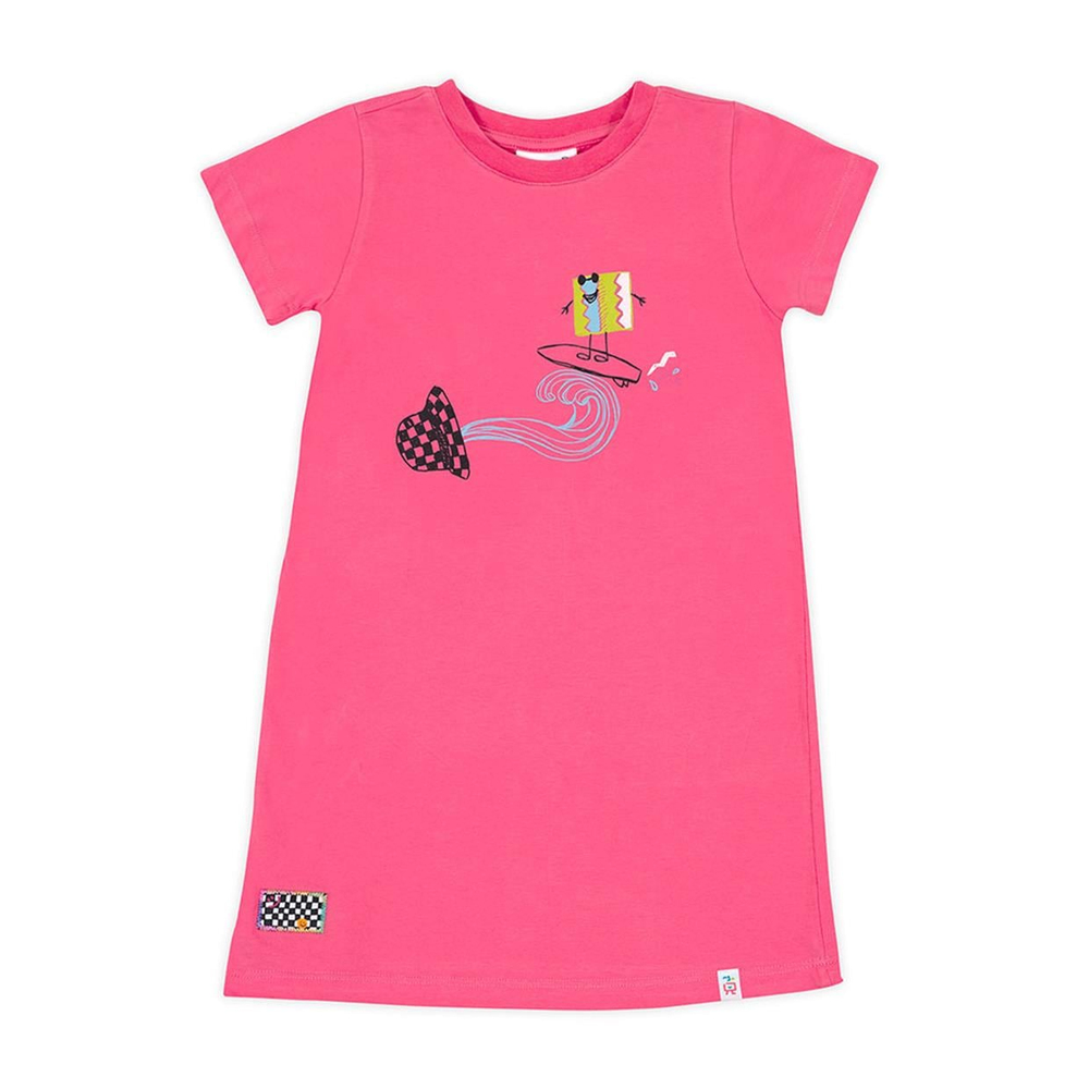 Beetle Beez Cool Surfer Pembe Elbise