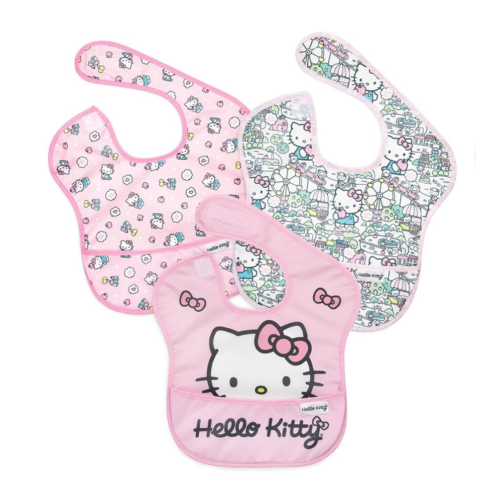 Bumkins 3'lü Superbib Önlük Seti Hello Kitty