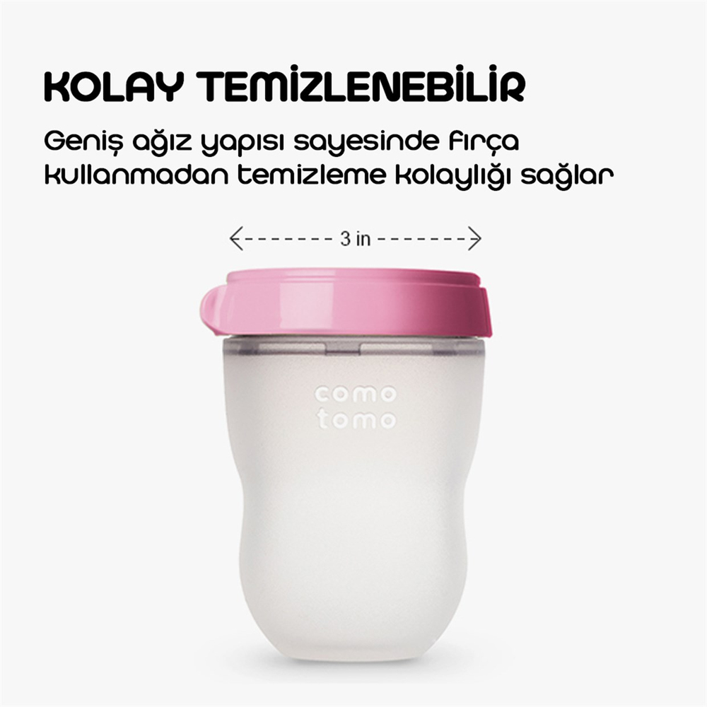 Comotomo Biberon 150 ml Pembe