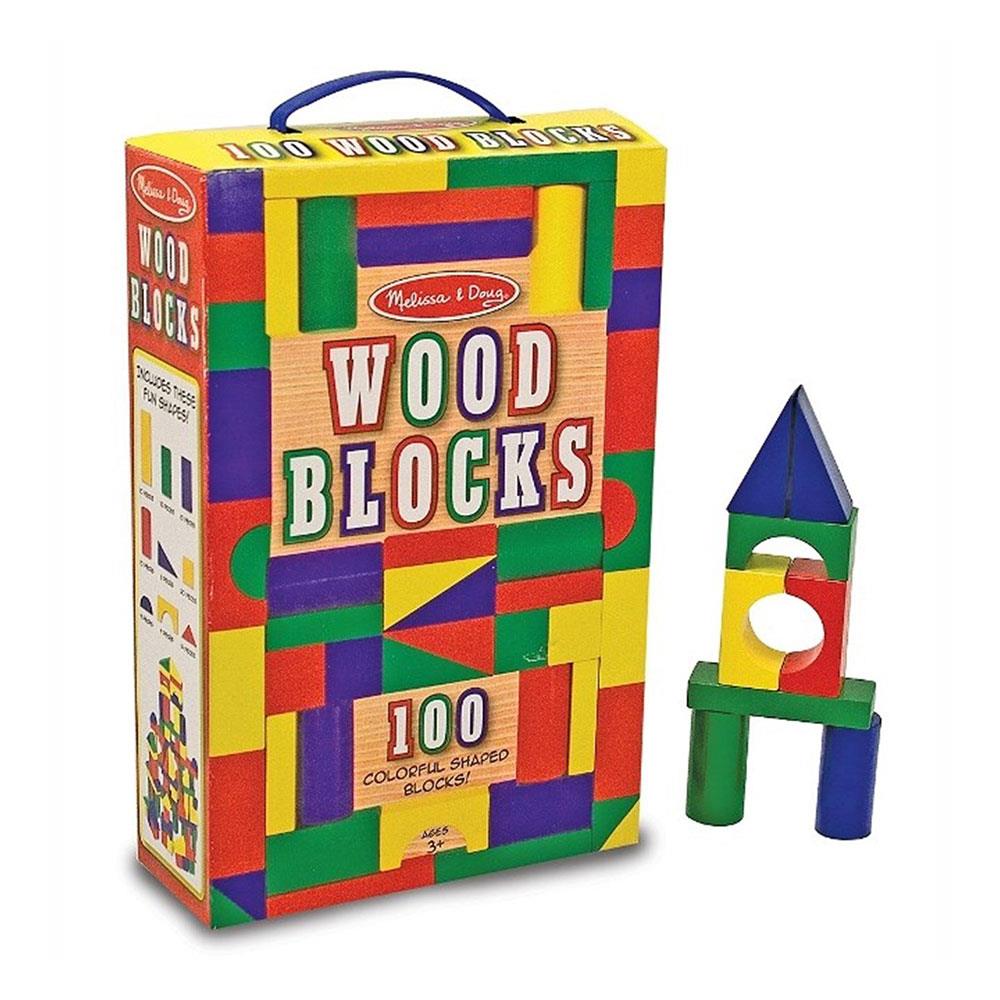 Melissa & Doug Ahşap Blok Seti 100 Parça