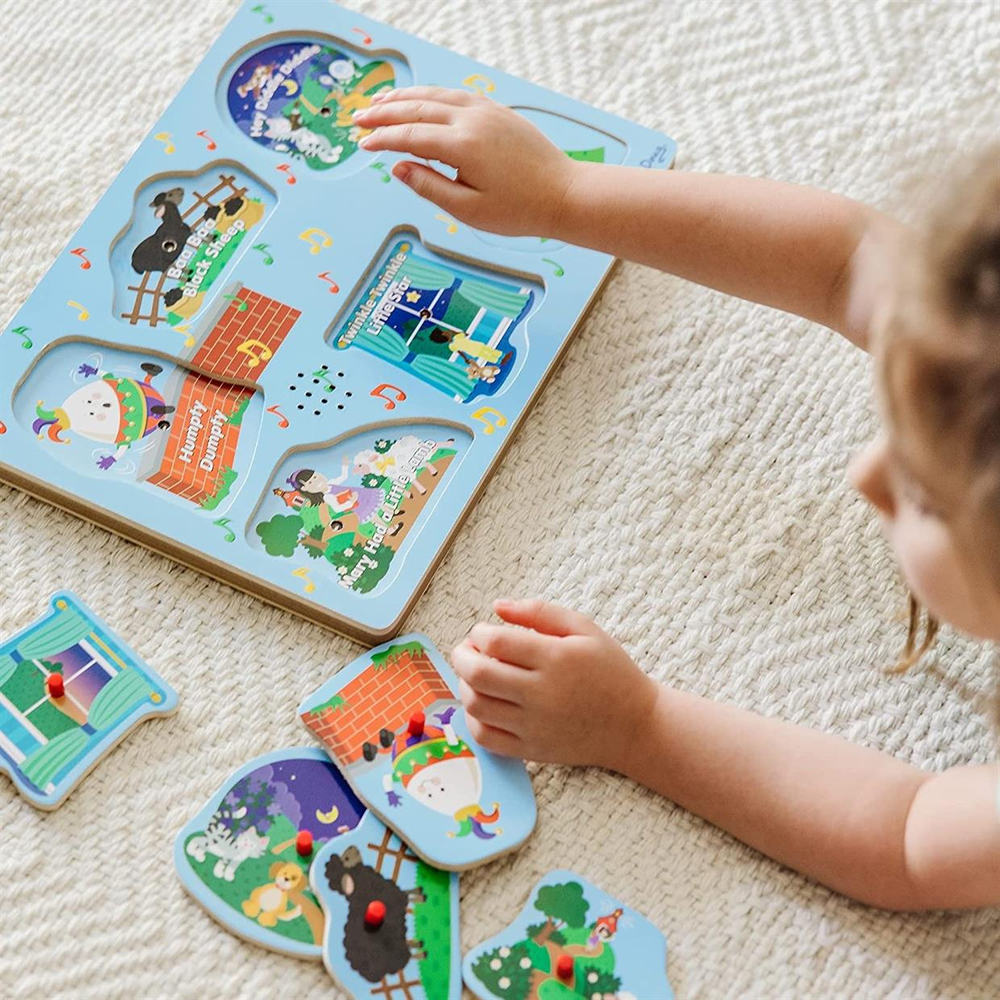Melissa & Doug Ahşap Sesli Yapboz İngilizce Çocuk Şarkıları 2
