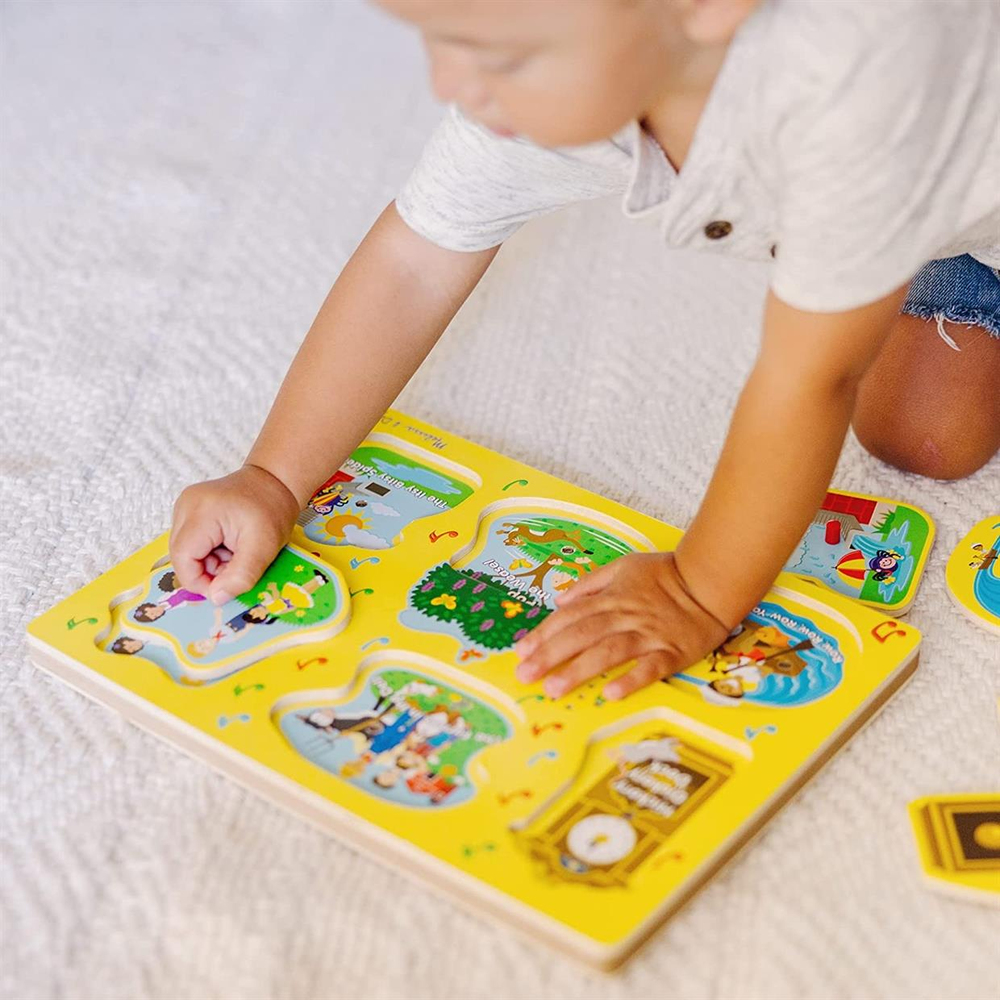 Melissa & Doug Ahşap Sesli Yapboz İngilizce Çocuk Şarkıları 1