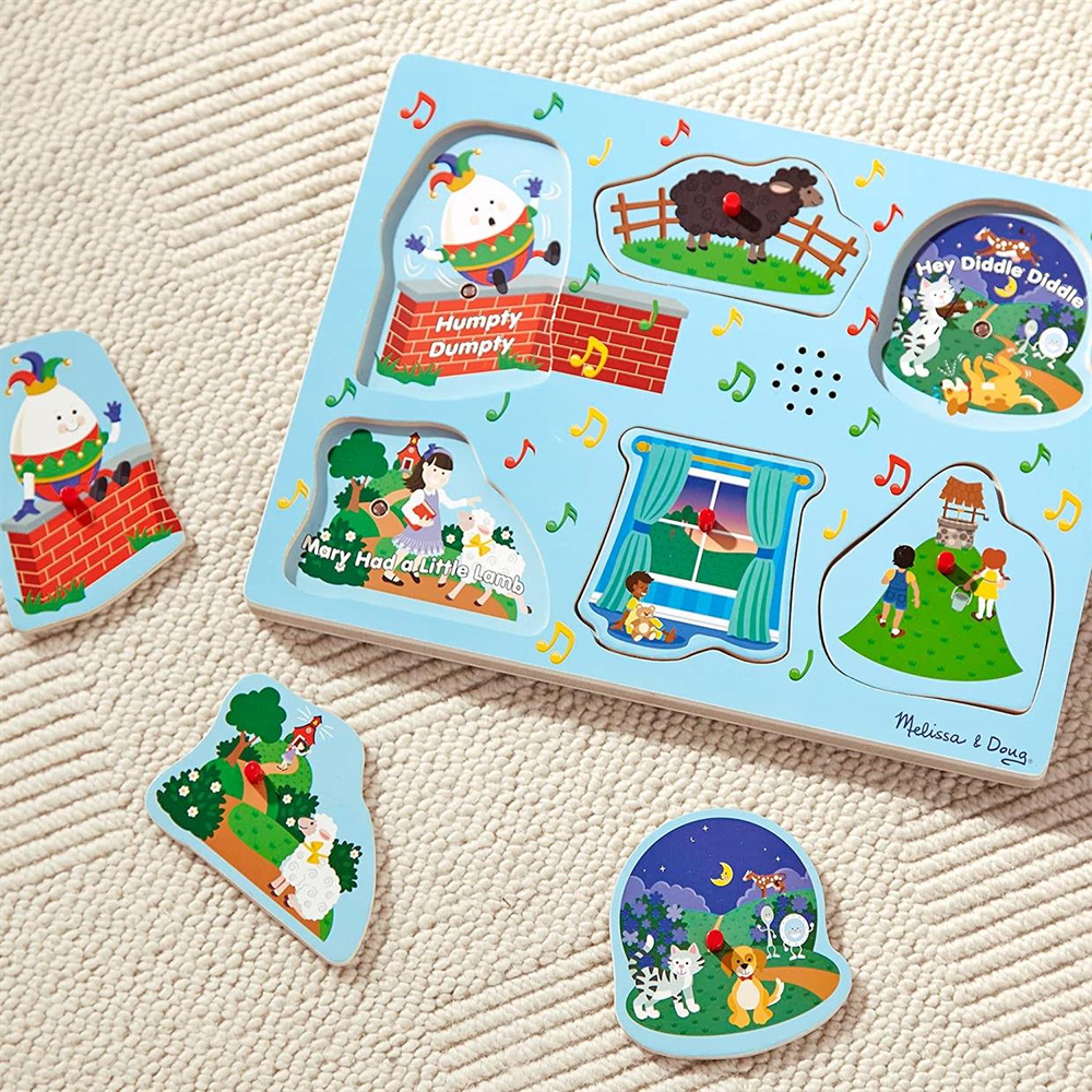 Melissa & Doug Ahşap Sesli Yapboz İngilizce Çocuk Şarkıları 2