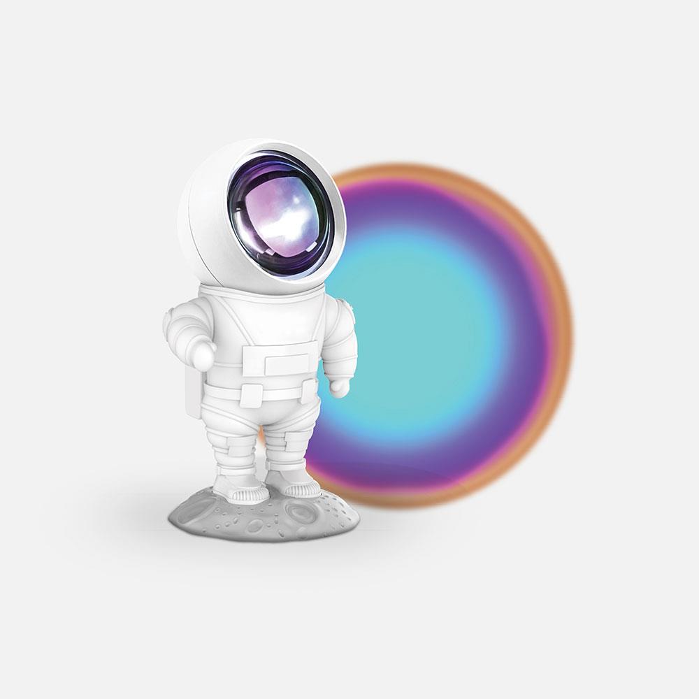 Mob Astronot Projeksiyon Gece Lambası Mavi