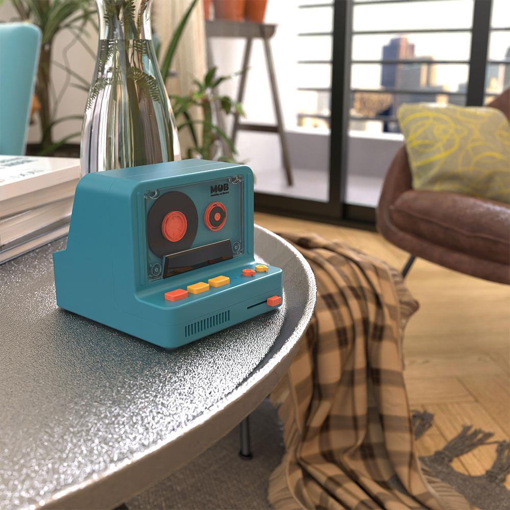 Mob Retro Kamera Bluetooth Hoparlör Mavi