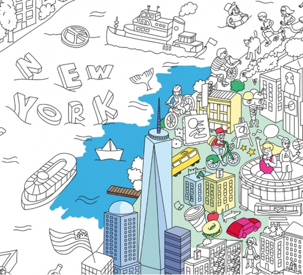 Omy Coloring Poster New York City