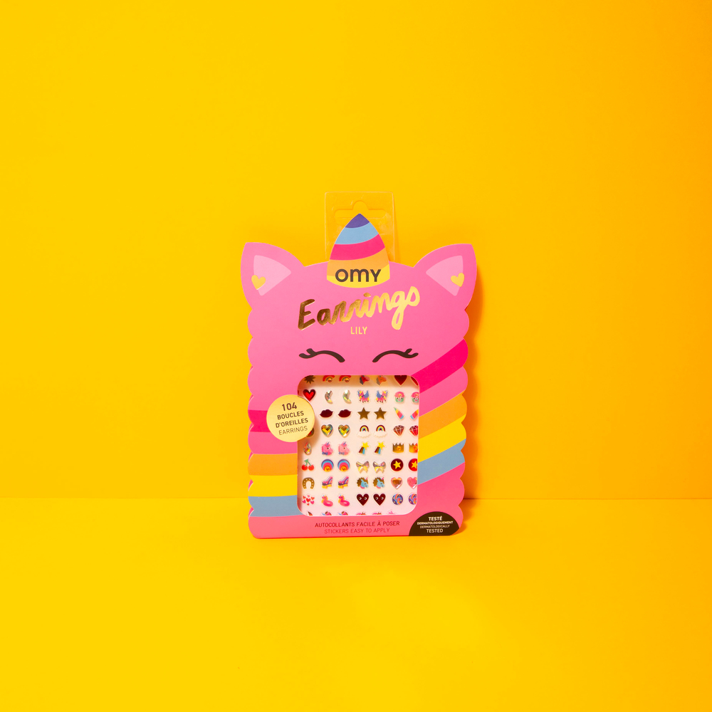 Omy Earrings Yapışkanlı Küpe Lily