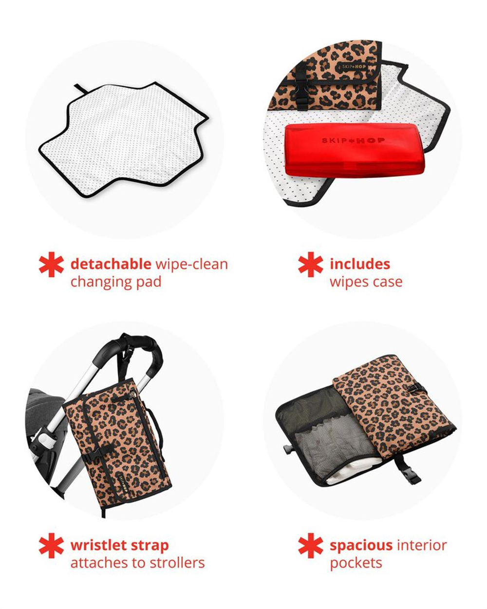 Skip Hop Pronto Alt Açma Çantası Leopar