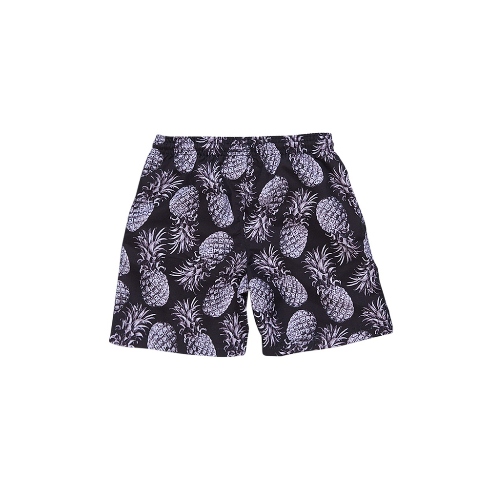 ZACK - SİYAH ANANAS DESENLİ DENİZ ŞORTU