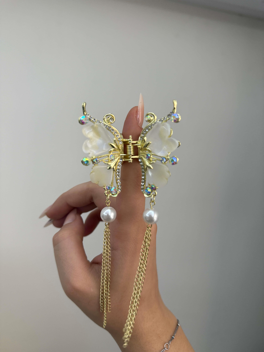 SMALL KELEBEK MODEL TAŞLI SALLANTILI TOKA4