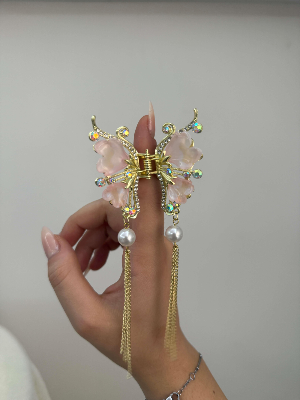 SMALL KELEBEK MODEL TAŞLI SALLANTILI TOKA3