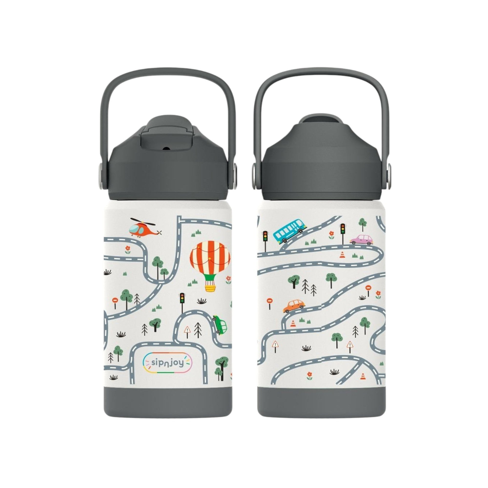 SipnJoy - FlipSip Çocuk Su Termosu | 360 ml - Adventure Trails