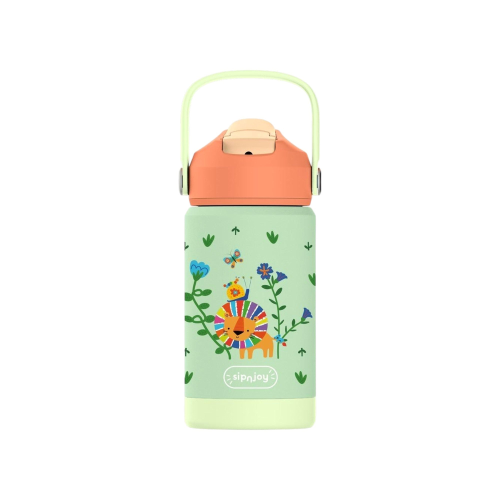 SipnJoy - FlipSip Çocuk Su Termosu | 360 ml - Lively Roar