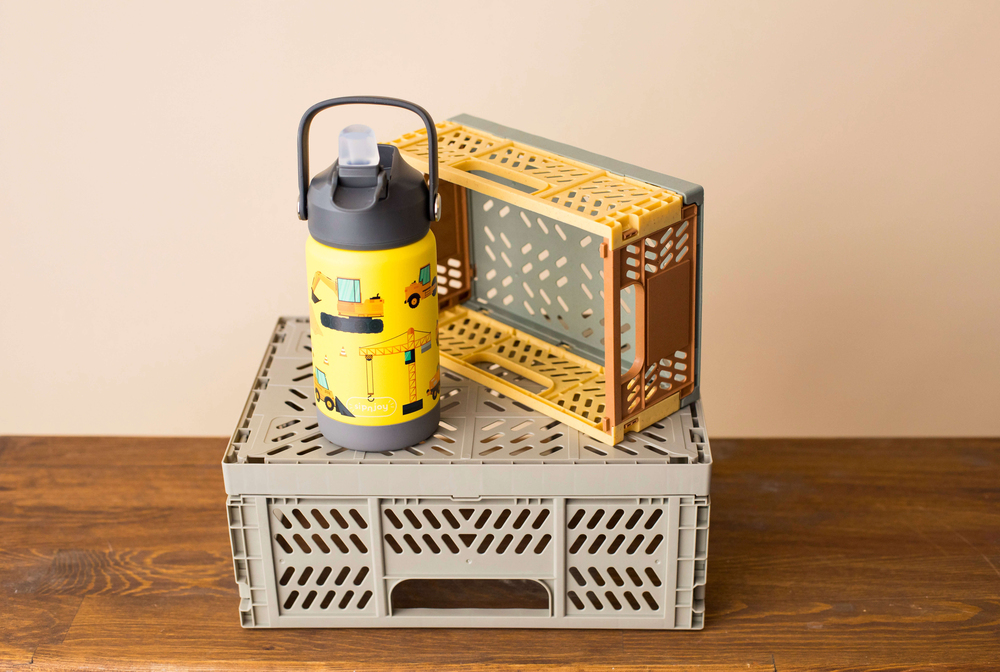 SipnJoy - FlipSip Çocuk Su Termosu | 360 ml - Builder Buddy