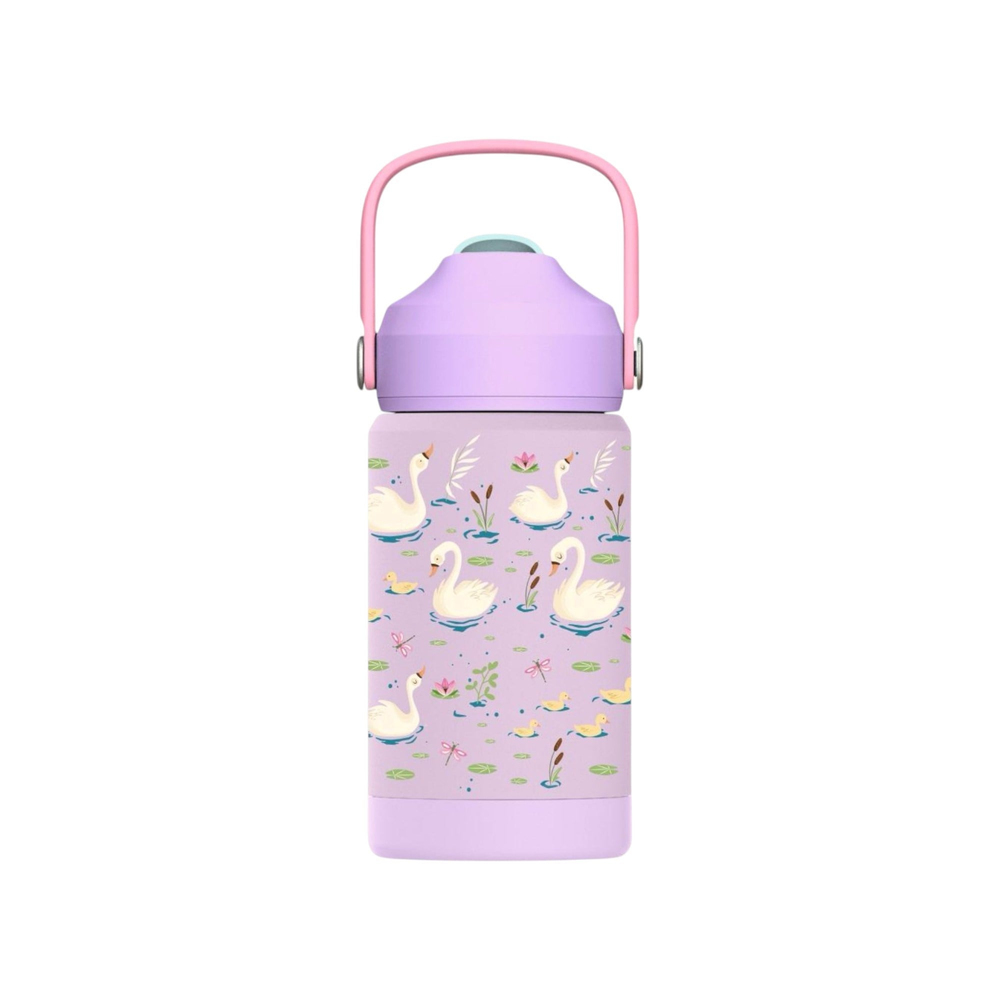 SipnJoy - FlipSip Çocuk Su Termosu | 360 ml - Swan Harmony