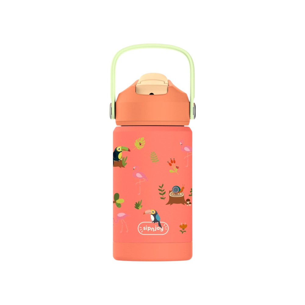 SipnJoy - FlipSip Çocuk Su Termosu | 360 ml - Jungle Jam