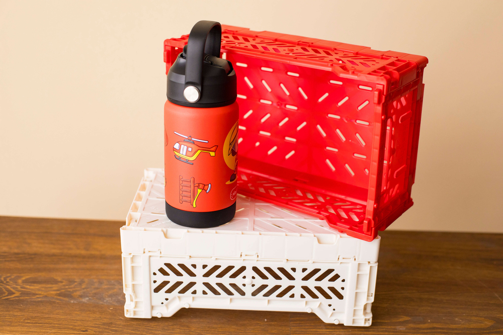 SipnJoy - FlipSip Çocuk Su Termosu | 360 ml - Firefighter Buddy