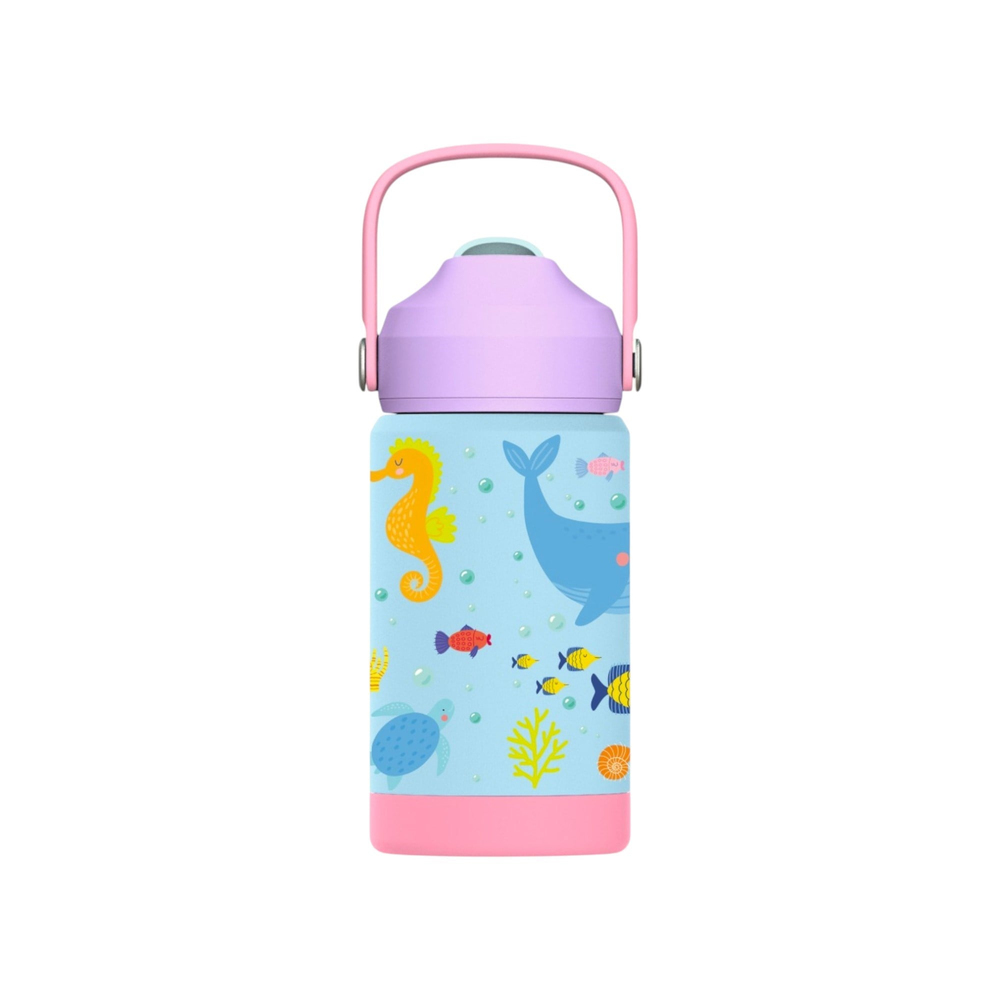 SipnJoy - FlipSip Çocuk Su Termosu | 360 ml - Ocean Whisper