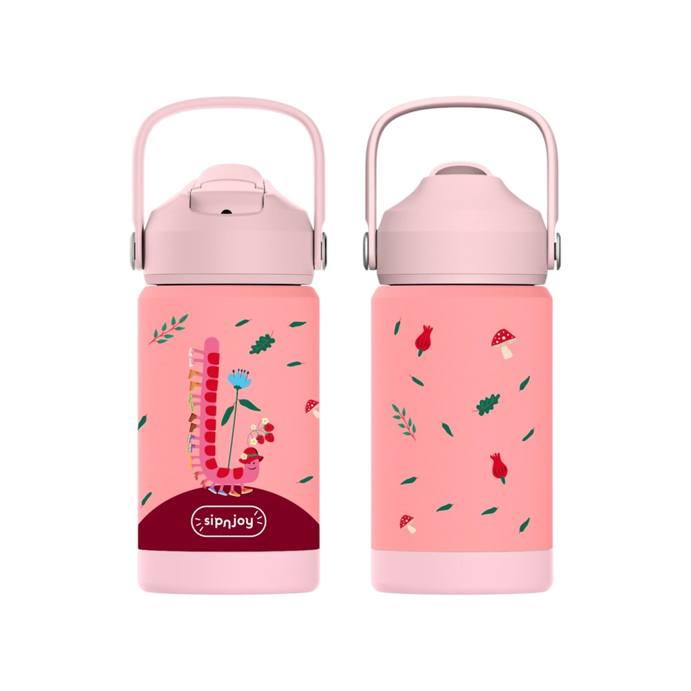 SipnJoy - FlipSip Çocuk Su Termosu | 360 ml - Twisty Joy