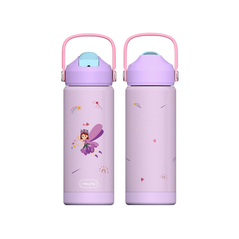 SipnJoy - FlipSip Çocuk Su Termosu | 550 ml - Fairy Sparkle