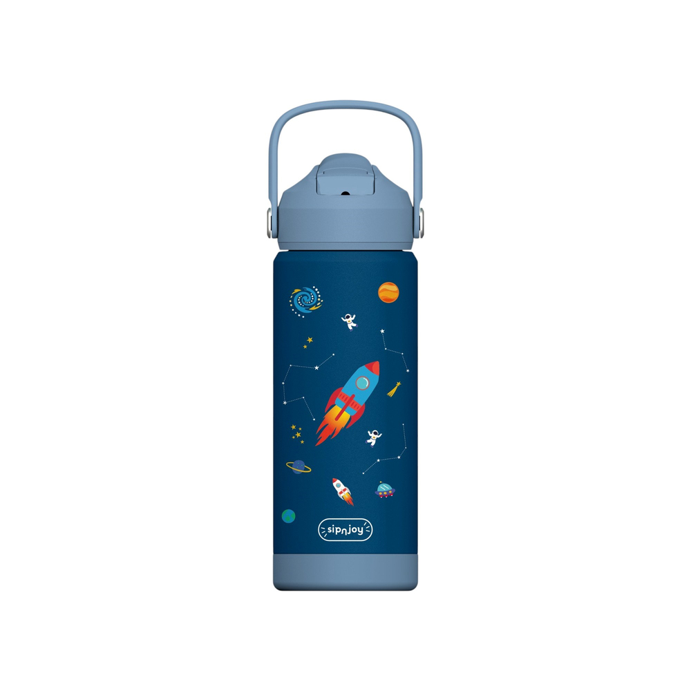SipnJoy - FlipSip Çocuk Su Termosu | 550 ml - Star Explorer